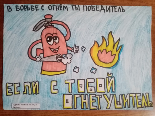Награждение победителей конкурса рисунков по теме «Пожарная безопасность глазами детей».