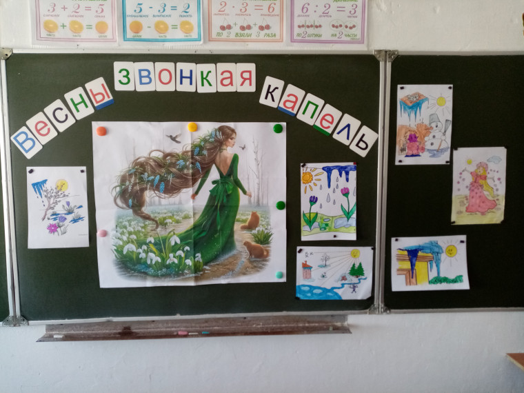 Конкурс рисунков «Весны звонкая капель» 3 класс.